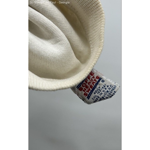 Soffe Heavy Sweats Tennessee Volunteers Sweatshirt Unisex XXL White Orange FLAWS - Picture 9 of 11